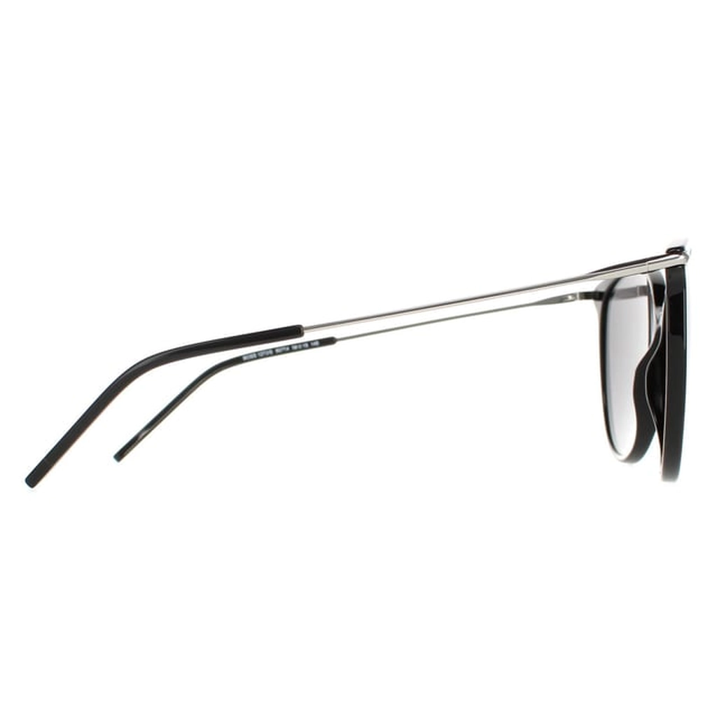 Hugo Boss Round Mens Black Silver Mirror 1272/S - One Size